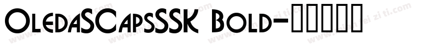 OledaSCapsSSK Bold字体转换